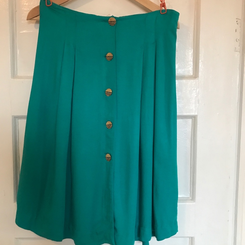 Many Belles Down Teal Skirt